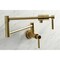 Kingston Brass KS4107DL Wall Mount Pot Filler, Brushed Brass KS4107DL - alternate 3